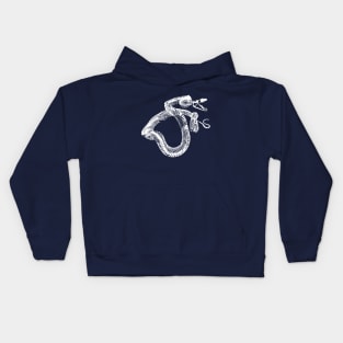 The bony snake Kids Hoodie